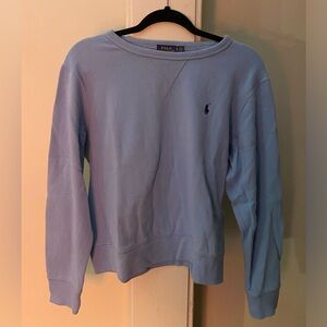 Children’s sized blue Ralph Lauren polo sweatshirt